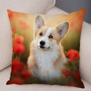 Corgi Pembroke Dog Pattern Pillowcase by Axyaa - Decorative Print for Home Shopping