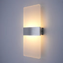 Axyaa LED Wall Light, Aluminum Acrylic Hardwire Sconces for Bedroom, Living Room