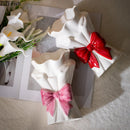 Axyaa Bowknot Bouquet Ceramic Vase: Table Decoration Flowers Arrangement & Room Aesthetic Decor
