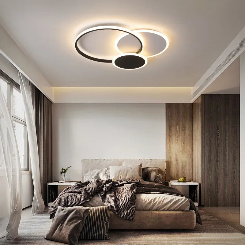 Axya Modern LED Ceiling Light: Stylish Fixture for Home Decor in Bedroom, Living Room, Dining Room