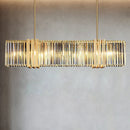 Axyaa Luxury Crystal Chandelier LED Pendant Lights for Dining Room