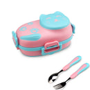 Axyaa Cartoon Cat Lunch Box Set - Stainless Steel Thermal Food Container