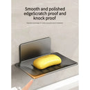 Axyaa Wall Mounted Aluminum Alloy Soap Holder with Drainage, Bathroom Soap Dish