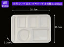 Axyaa White Melamine Fast Food Plate Set - Commercial Grade Imitation Porcelain Plate