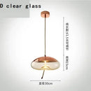Axyaa Modern Glass Pendant Light Rope Hanging Lamp for Living Room Decor and Cafe Bar