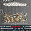 Axyaa Crystal Chandelier: Modern Lobby Design, Artistic Hotel Living Room Lighting