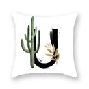 Floral Alphabet Pillow Case by Axyaa: Home & Car Decorative Cushion Cover