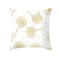 Axyaa Gold Plant Polyester Pillow Case for Home Decor