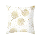 Axyaa Gold Plant Polyester Pillow Case for Home Decor