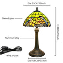 Axyaa Robin Series Stained Glass Desk Lamp