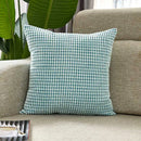 Axyaa Striped Velvet Corduroy Cushion Covers 45x45cm - Super-Soft for Sofa, Home Decor