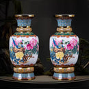 Axyaa Chinese Ceramic Enamel Vase for TV Cabinet and Desktop Decoration