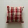 Axyaa Knitted Plaid Cushion Cover: Rural Style Comfort for Home Decor