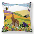 Axyaa Easter Bunny Egg Floral Print Pillowcase