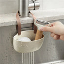 Axyaa Silicone Sink Holder Bathroom Storage Basket Sponge Soap Dish Bag