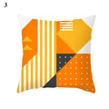 Orange Geometric Leaf Lines Pillowcase by Axyaa - Home Decor and Cozy Throw Pillows