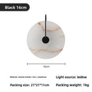 Axyaa Marble LED Wall Sconce Light - Modern Nordic Minimalist Living Room Bedroom Wall Lamp