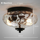 Axyaa Glass Ball LED Ceiling Light: Modern Nordic Suspension Hanging Indoor Decor