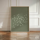 Axyaa Japanese Green Wall Art: Birds & Animals Canvas Prints for Modern Home Decor