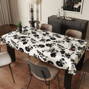 Axyaa Waterproof Oil-Proof Rectangular Dining Table Cloth Luxe High-End Atmosphere