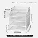Axyaa Multi-Layer File Rack & Desk Organizer for Office, Bookshelf & Document Storage