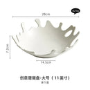 Axyaa Coral Ceramic Tableware Set for Salads, Desserts, Fruits - Family & Restaurant Dishes
