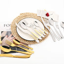 Axyaa 24Pcs Luxury Silverware Set for Elegant Dining