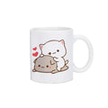 Axyaa Kawaii Panda Bear Mocha Cat Christmas Mug Mugs Set Original Drinkware
