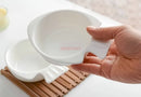 Axyaa White Ceramic Fish Bowl for Kids: Multipurpose Dessert & Seasoning Bowl
