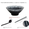 Axyaa Ceramic Ramen Bowl Soup Bowl Set: Creative Tableware for Home