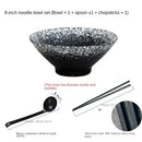 Axyaa Ceramic Ramen Bowl Soup Bowl Set: Creative Tableware for Home