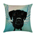 Axyaa Cartoon Dog Linen Pillowcase 45*45cm