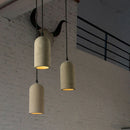 Axyaa Retro Cement Pendant Lamp: Vintage LED Hanging Lights for Dining Room or Cafe