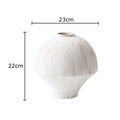 Axyaa Minimalist Ceramic Vase with Artificial Flowers Room Decor Aesthetic Display