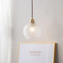 Axyaa Glass Ball LED Hanging Lamp Copper Socket Modern Pendant Lighting