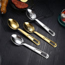 Axyaa Long Handle Soup Spoon Ladle Colander Tableware Kitchen Utensils