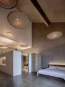 Axyaa Bamboo Handmade Pendant Light - Retro Wabi Sabi Style for Restaurant, Hotel, Tea Room