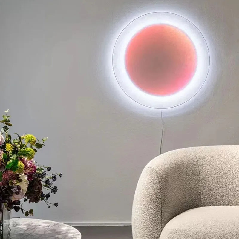Axyaa Moonlight LED Wall Lamp - Dimmable Art Deco Lighting for Home and Hospitality
