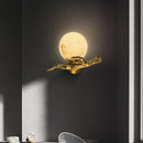 Axyaa All Copper Marble Wall Lamp Modern Living Room Background LED Wall Lamp