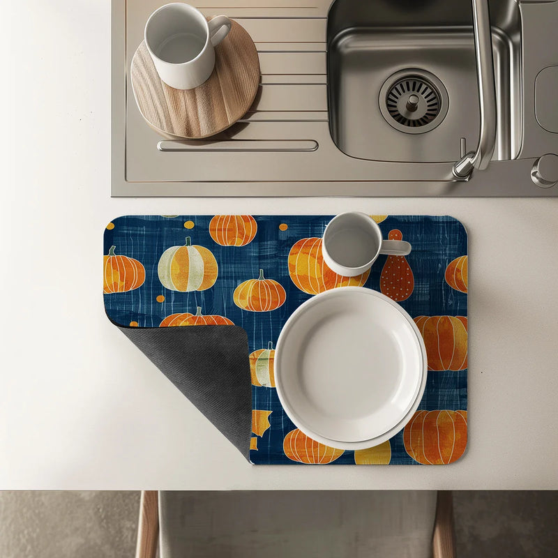 Axyaa Diatom Mud Kitchen Drain Pads Thanksgiving Absorbent Bowls Tableware
