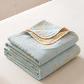 Axyaa Cotton Gauze Throw Blanket, AB Side Towel for Home, Travel & Kids