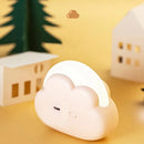 Axya Cloud Night Light: 4 Modes, Rechargeable, 1200mAh, Bedside Lamp