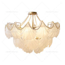 Axyaa Pearl Crystal Chandelier for Dining Room, Bedroom, and Living Room