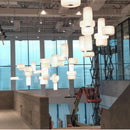 Axyaa White Cloth Pendant Light for Living Room and Restaurant