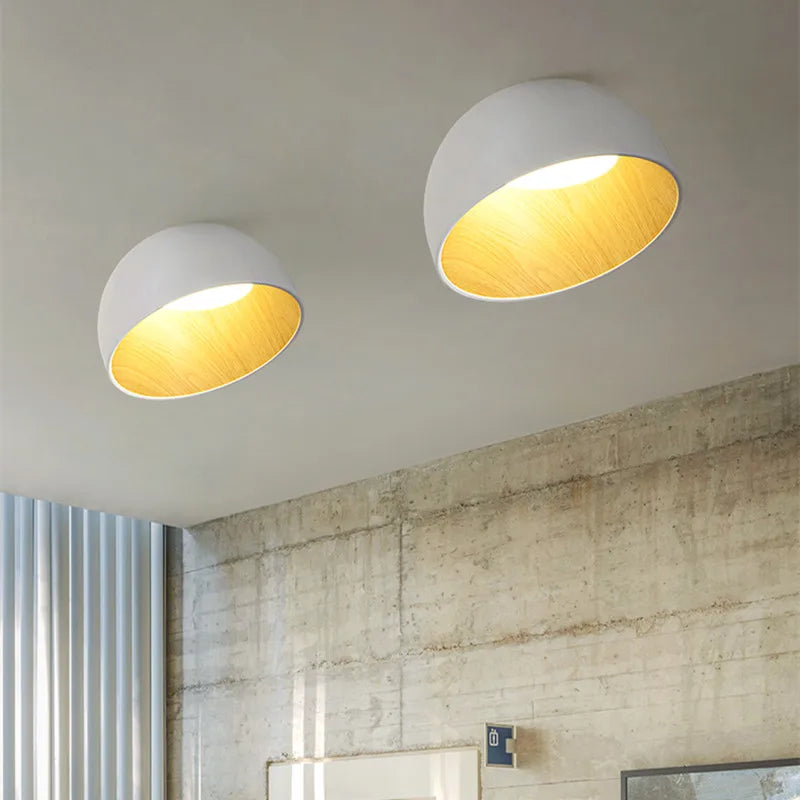 Modern Wood Grain Ceiling Light - Axyaa Designer Light Fixtures