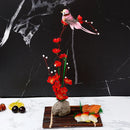 Axya Sakura Sushi Boat Tray Dosh - Peach Blossom Decorative Flower Plants