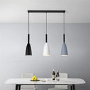 Axyaa 3-Head Wood Aluminum Pendant Chandelier for Modern Living Room Lighting