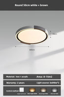 Axyaa LED Round Ceiling Lamp for Bedroom, Living Room, Study, Hotel - Acrylic Chandelier Lighting