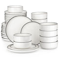 Axyaa 18/36-Piece Ceramic Porcelain Dinnerware Set for 6/12