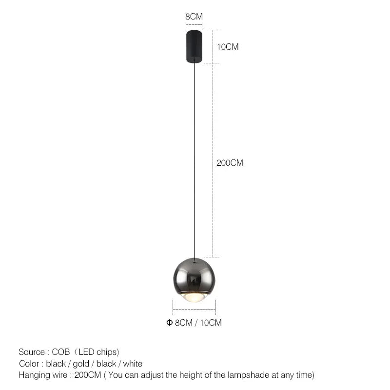 Axyaa Nordic Modern LED Chandelier Pendant Light for Bedroom and Kitchen